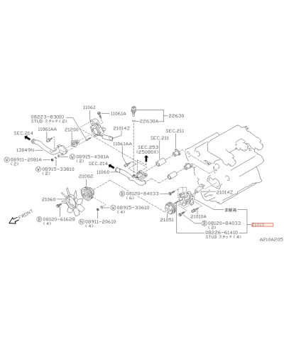 POMPE A EAU 300ZX NISSAN