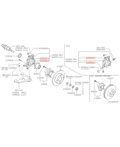SILENTBLOC TRAIN ARRIERE 200SX SKYLINE