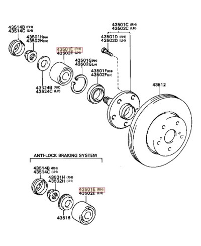 KIT ROULEMENT AVANT TOYOTA SUPRA