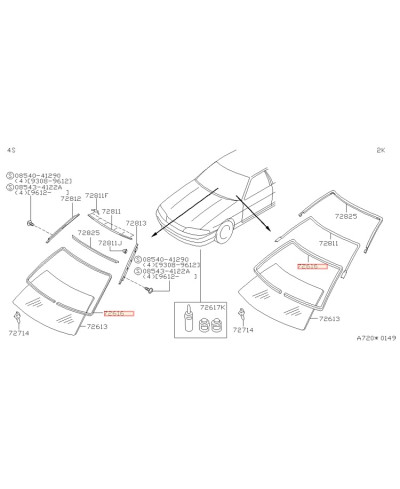 ENJOLIVEUR JOINT PAREBRISE R33 NISSAN