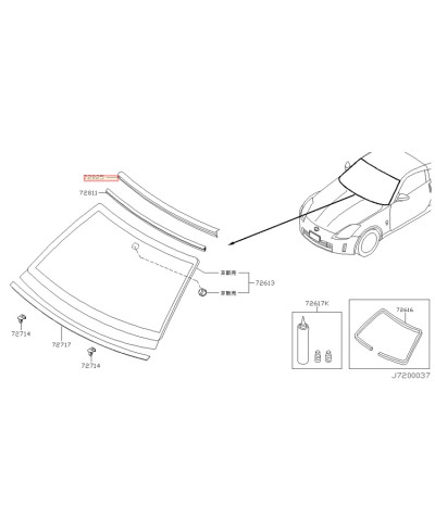 ENJOLIVEUR JOINT PAREBRISE 350Z NISSAN