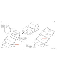 ENJOLIVEUR JOINT PAREBRISE 350Z NISSAN