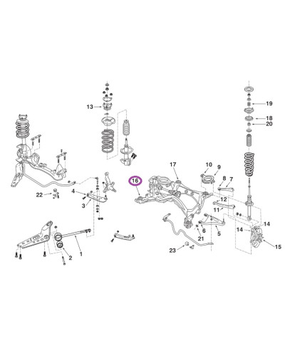 SILENTBLOC AVANT RENFORCES BERCEAU ARRIERE S13 NISMO