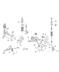 SILENTBLOC ARRIERE RENFORCES BERCEAU ARRIERE S13 NISMO