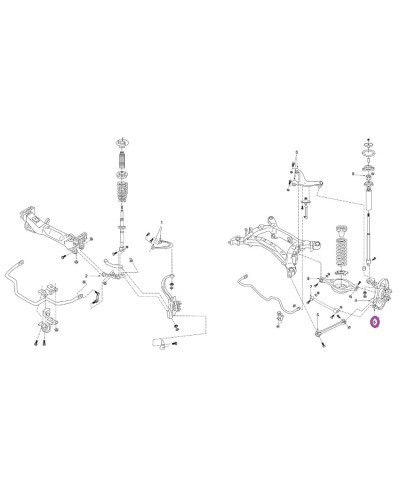 SILENTBLOC RENFORCE CARROSSAGE PORTE MOYEU ARRIERE 350Z NISMO