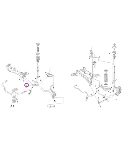 SILENTBLOC RENFORCE TRIANGLE INFERIEUR AVANT 350Z NISMO