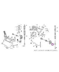 SILENTBLOC RENFORCE PORTE MOYEU ARRIERE Z32 R32 GTR NISMO