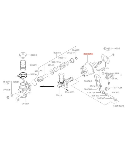 MASTERVAC EMBRAYAGE R32 R33 R34 GTR NISSAN