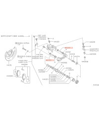 COULISSEAU ETRIER FREIN ARRIERE S13 S14