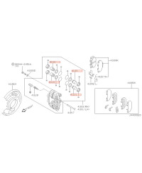 PISTON ETRIER FREIN AVANT NISSAN S-R-Z CHASSIS