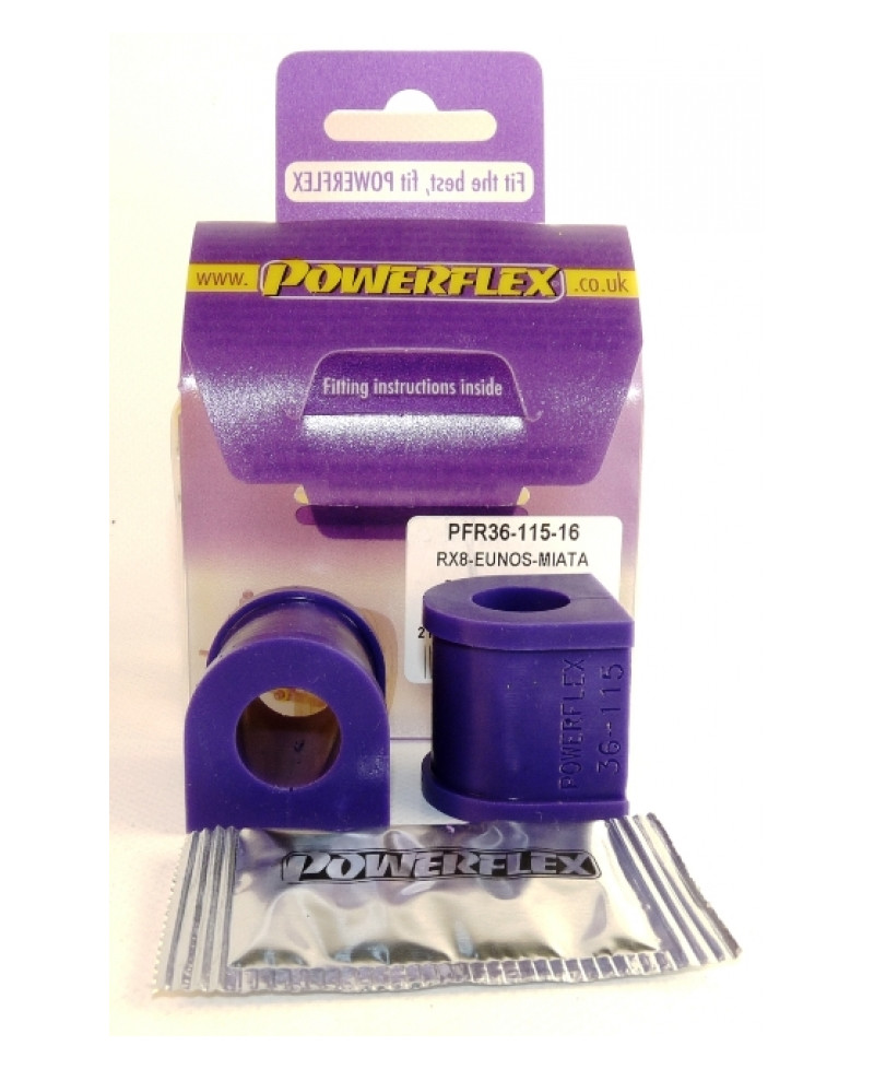 SET SILENTBLOCS BARRE ANTI ROULIS ARRIERE RX8 POWERFLEX