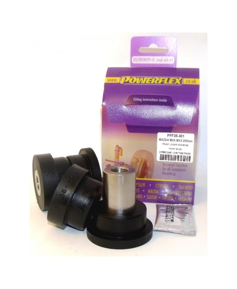 SET SILENTBLOCS TRIANGLE AVANT RX8 POWERFLEX