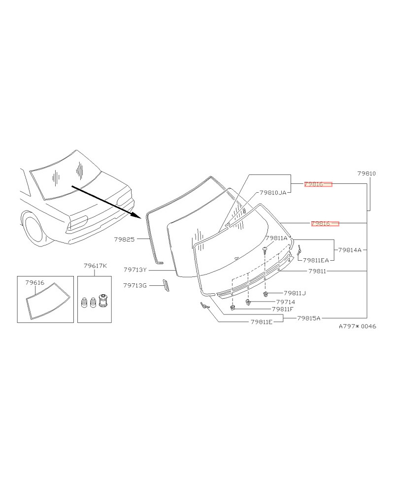 ENJOLIVEUR LUNETTE ARRIERE R32 NISSAN
