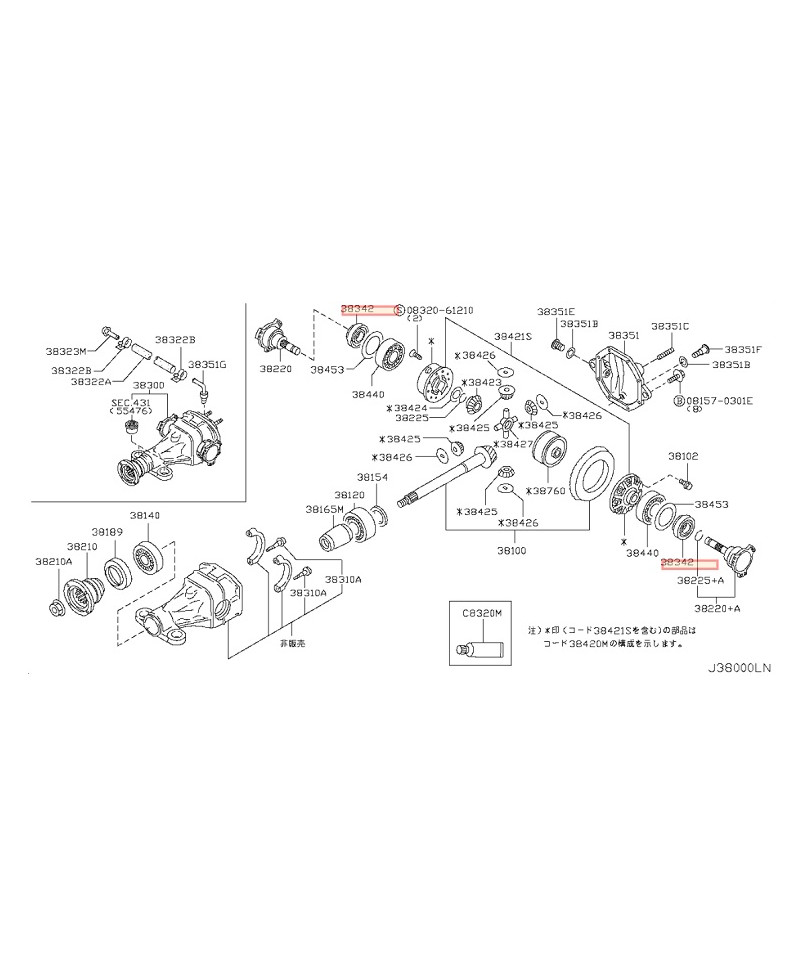 KIT REVISION PONT Z33 350Z NISSAN