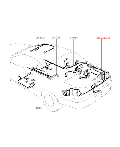 FAISCEAU COFFRE S14 NISSAN