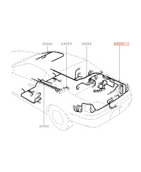 FAISCEAU COFFRE S14 NISSAN