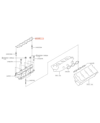 JOINT PLENUM ADMISSION 350Z NISSAN 