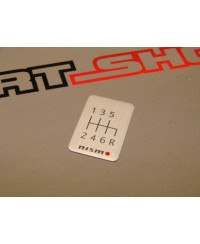ETIQUETTE GRILLE DE VITESSE 6V NISMO