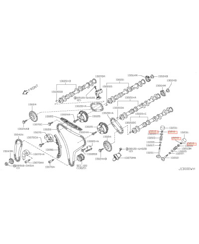 CLAVETTE DEMI LUNE SOUPAPE VQ37 VR38  NISSAN