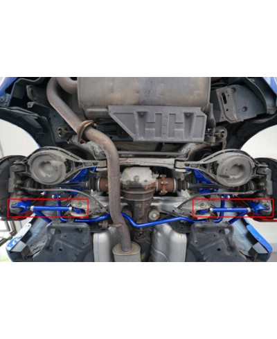 TIRANTS DE CARROSSAGE ARRIERE REGLABLES 350Z HARDRACE