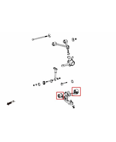 SET SILENTBLOCS UNIBALL TRIANGLE INFERIEUR AVANT SUPRA MKIV HARDRACE