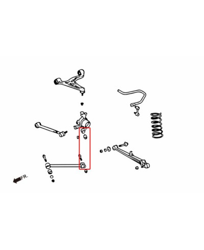 SET SILENTBLOC UNIBALL PORTE MOYEU SUPRA MKIV HARDRACE