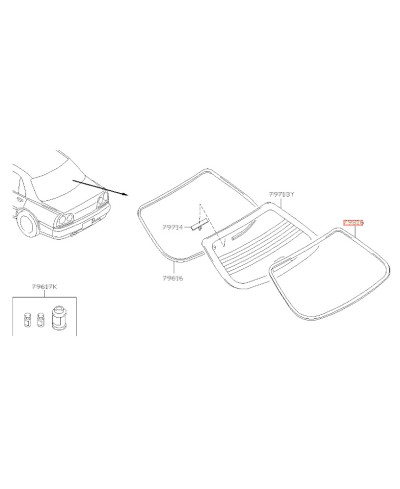 ENJOLIVEUR LUNETTE ARRIERE SKYLINE R34