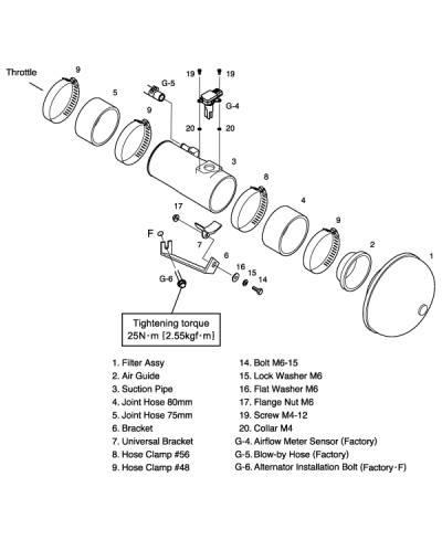 KIT ADMISSION RACING SUCTION GT86 BRZ HKS