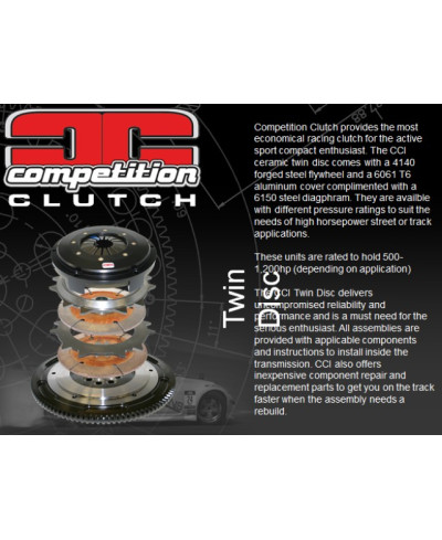 KIT EMBRAYAGE TWIN DISC CELICA MR2 COMPETITION CLUTCH 