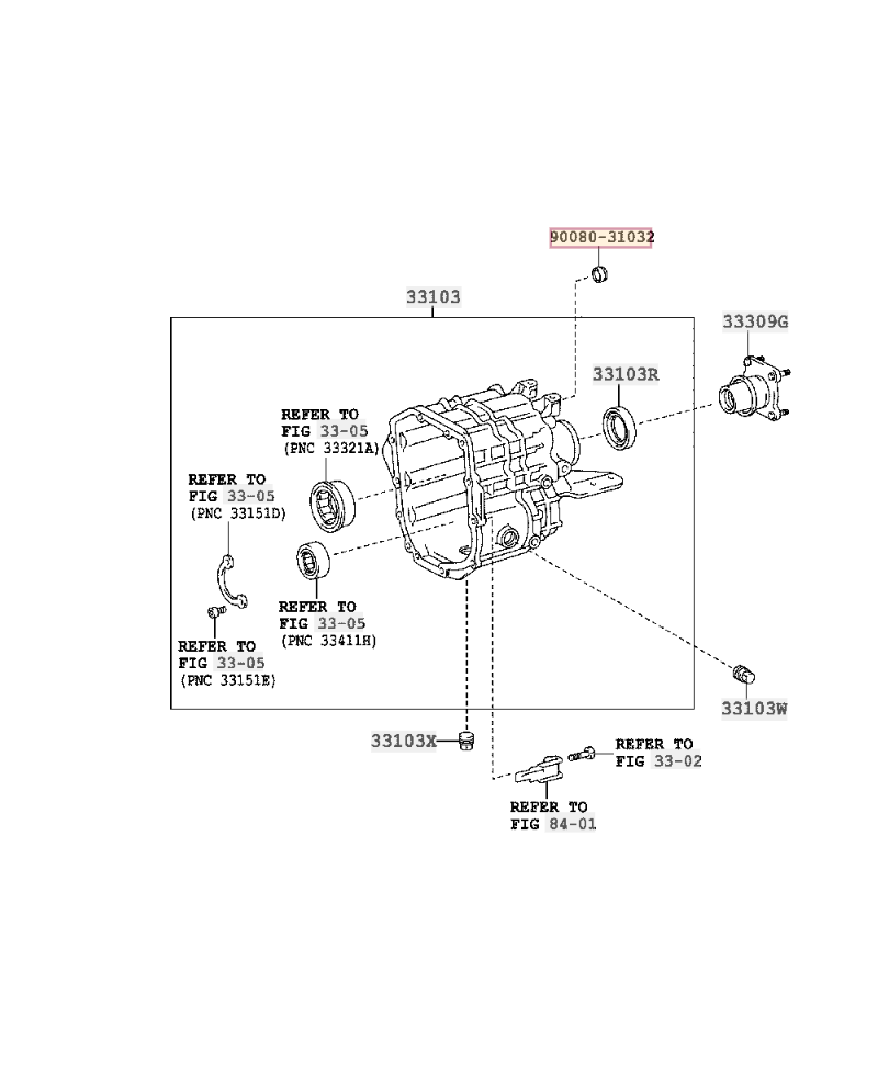 JOINT SPI COMMANDE BOITE  2JZGTE V160 TOYOTA