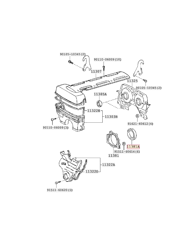 JOINT SPI VILEBREQUIN COTE BOITE 2JZGTE TOYOTA