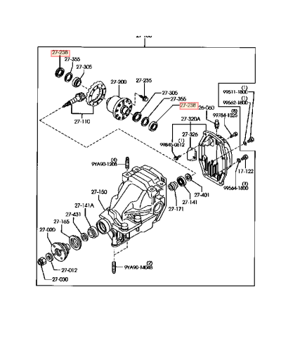 JOINT SPI CARDAN /  PONT RX8 MAZDA