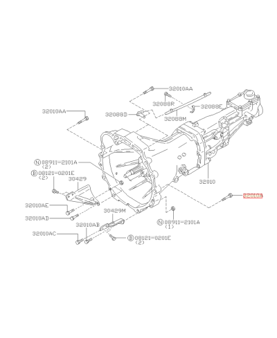 SET VIS DE BOITE RB NISSAN 
