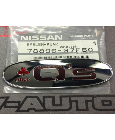 Emblème "Q's" club trèfle rouge NISSAN S13 S14 S15