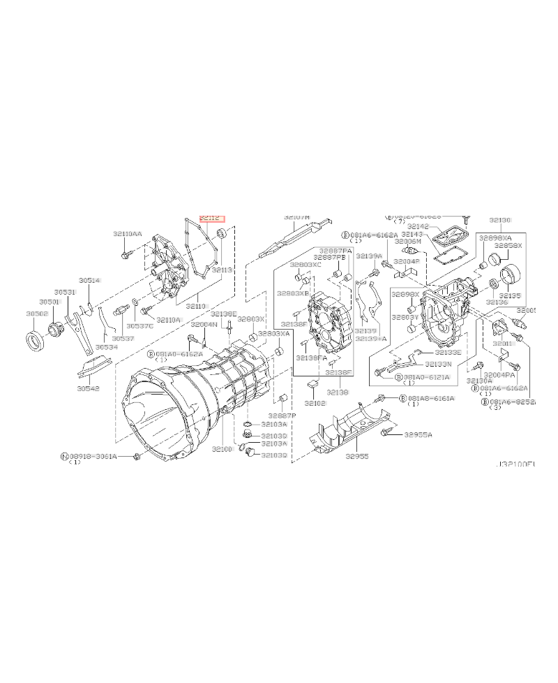 JOINT GUIDE DE BUTEE BOITE 350 Z33 