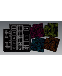 STICKER BOITE A FUSIBLE NISSAN S14