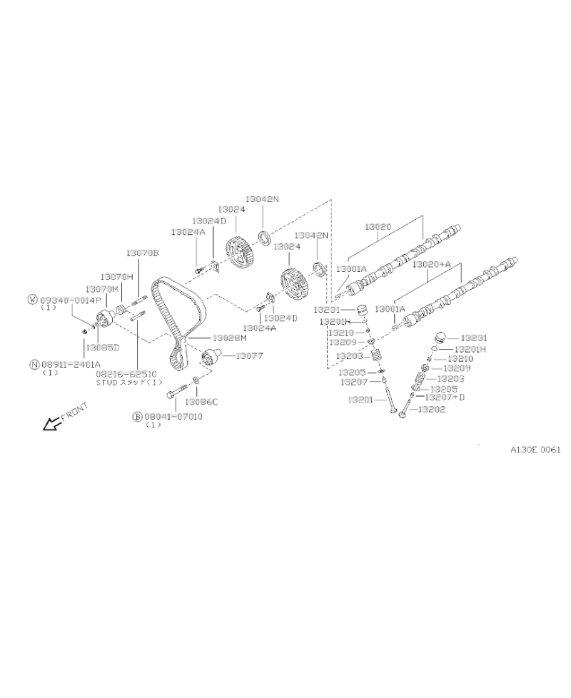 AXE VISSERIE DISTRIBUTION RB NISSAN 