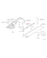 SUPPORT PARECHOC SKYLINE R34 NISSAN