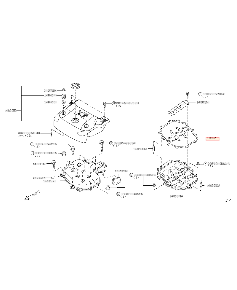 JOINT COLLECTEUR ADMISSION 350Z NISSAN 