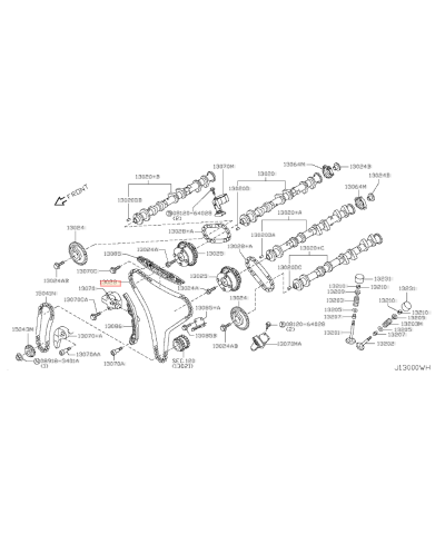 CHAINE PRINCIPALE DISTRIBUTION GTR R35 NISSAN 