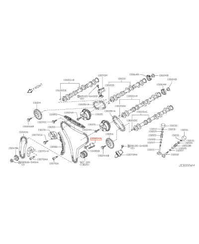 GUIDE CHAINE DISTRIBUTION GTR R35 NISSAN 