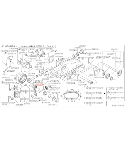 CLIP CARDAN DIFFERENTIEL AVANT R32 R33 R34 GTR NISSAN