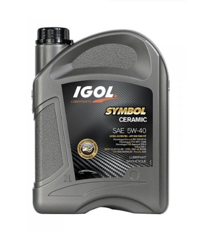 HUILE MOTEUR SYMBOL CERAMIC 5W40 A3/B3/B4 IGOL - 2L