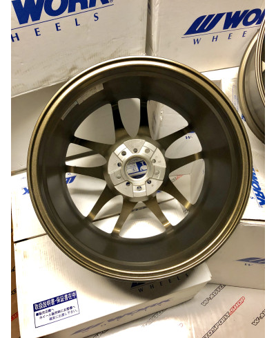 SET 2 JANTES CR KIWAMI 18"x9.5" ET38 5X114 BRONZE (AHG) WORK WHEELS