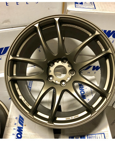 SET 2 JANTES CR KIWAMI 18"x9.5" ET38 5X114 BRONZE (AHG) WORK WHEELS