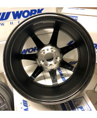 SET 2 JANTES T7R 10.5X18" ET22 5X114 SILVER  WORK WHEELS