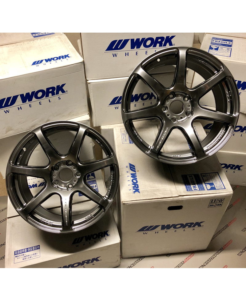 SET 2 JANTES T7R 10.5X18" ET22 5X114 SILVER  WORK WHEELS
