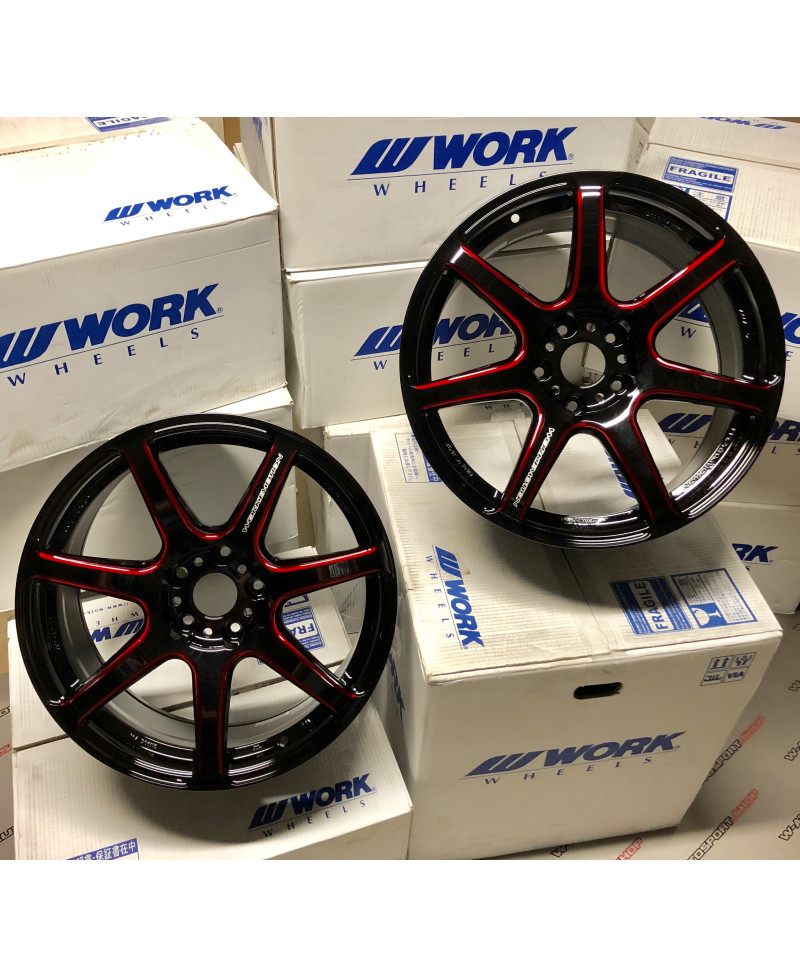 SET 2 JANTES T7R 18" ET30 5X114 KURENAI WORK WHEELS