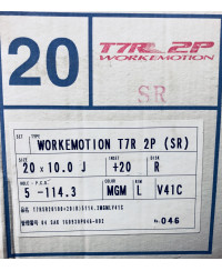 SET 2 JANTES T7R2P NISSAN GTR 20" WORK WHEELS