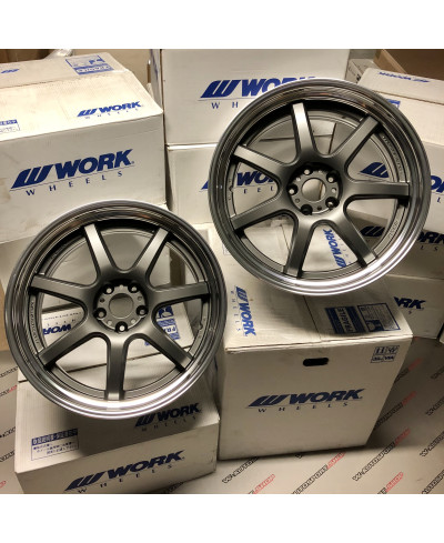 SET 2 JANTES T7R2P NISSAN GTR 20" WORK WHEELS